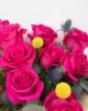 Buchet cu trandafiri fuchsia DESEO 11