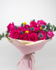 Buchet cu trandafiri fuchsia DESEO 15