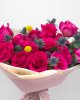Buchet cu trandafiri fuchsia DESEO 15