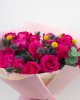 Buchet cu trandafiri fuchsia DESEO 21