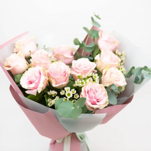 Buchet cu trandafiri roz SUEÑO 11