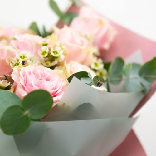 Buchet cu trandafiri roz SUEÑO 15